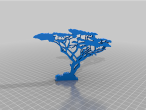 africano árvore África 3d print model - Mito3D