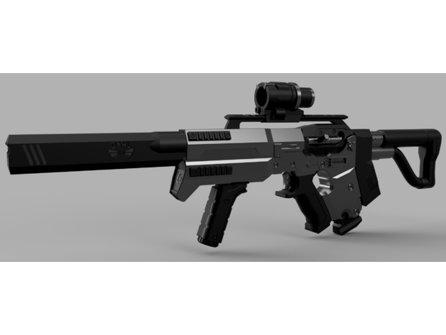 Grenzgebiete 3 Dahl smg 3D print model - Mito3D