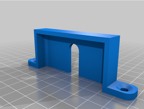 surface dock mount material saving 3d print model - Mito3D