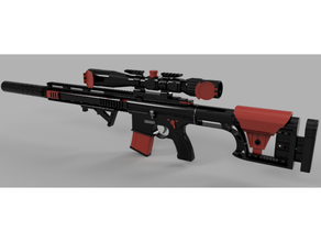 g28 scout ghost recon breakpoint gun rifle sniper 3d print model - Mito3D