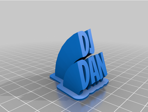 dal dj personalizzato 3d print model - Mito3D