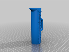 customized measuring cylinder v2 3d print model - Mito3D