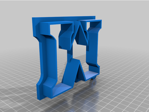 Marshall Universidad mu Galleta cortador 3d print model - Mito3D