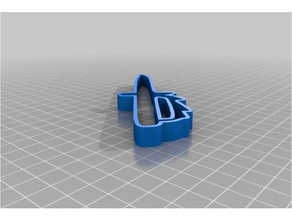 simple knife cookie cutter 3d print model - Mito3D