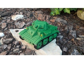 rc light tank mk vii tetrarch 1 20 scale model tanks ww2 wwii 3d print model - Mito3D