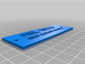 customized custom plaquepaul 3d print model - Mito3D