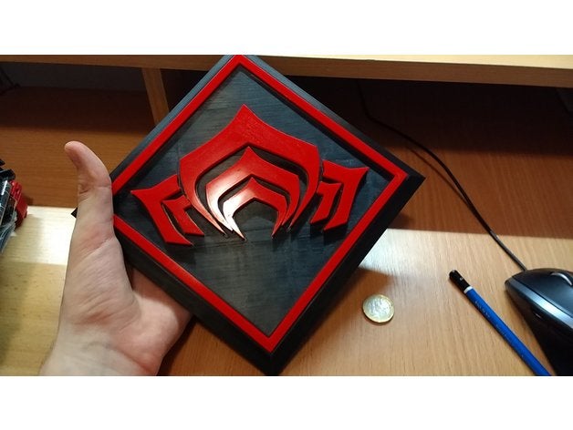 Warframe Logo passen oldwar 3D print model - Mito3D