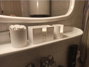 bathroom boxes box storage 3d print model - Mito3D