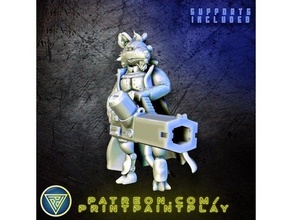 ysoki mechanic 28mm alien miniature mouse rat roleplaying rpg sci-fi starfinder 3d print model - Mito3D