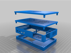framboise pi 4 ssd Cas gaine 3d print model - Mito3D