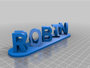 Robin margo personalizado 3d print model - Mito3D