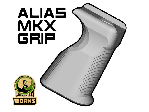 alias mkx Griff Paintball 3D print model - Mito3D