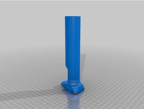 airsoft vz61 amortecedor tubo estoque adaptador acessórios anexo partes jg 3d print model - Mito3D