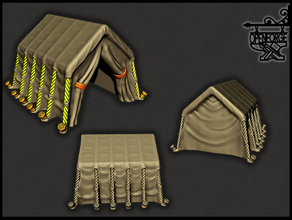 açık kuvvet asker çadır 28mm 32mm dnd Zindanlar ejderhalar minyatür Openforge yol bulucu rpg savaş oyunları 3d print model - Mito3D