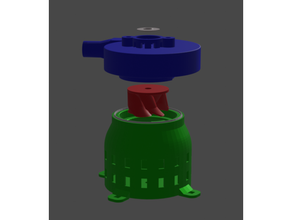centrífugo agua bomba 3d print model - Mito3D