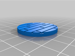 32mm legna pavimento base 3d print model - Mito3D