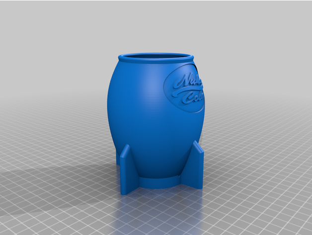 nuka cola planter cactus 3D print model - Mito3D