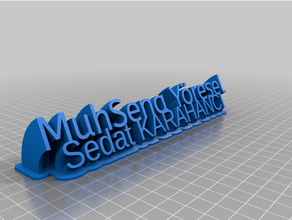 muhsena personalizzato 3d print model - Mito3D