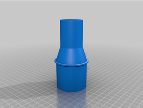 customized vacuum hose adapter 3d print model - Mito3D