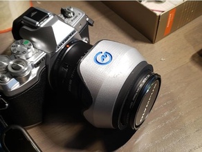 olympus 12-50mm lens hood 3d print model - Mito3D