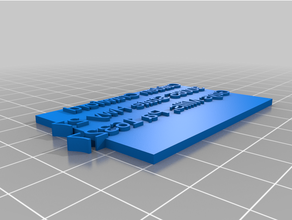 customized 60x40mm address graphic stamp 3d print model - Mito3D