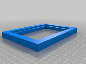customized picture frame optional stand 3d print model - Mito3D