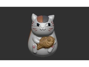 nyanko sensei taiyaki anime personnage chat collectionner mignonne fanart natsume Yuujinchou 3d print model - Mito3D