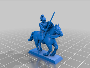 classical antiquity - roman medium cavalry 20mm 25mm historical spear tabletop gaming wargaming 3d print model - Mito3D