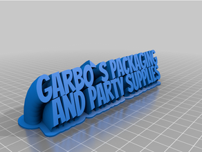 garbo's packaging customized 3d print model - Mito3D