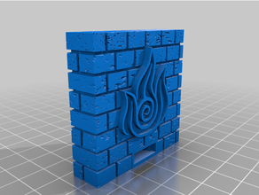 openlock simbol exterior wall diorama dungeon tiles 3d print model - Mito3D