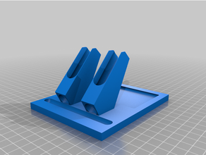 double airbrush stand 3d print model - Mito3D