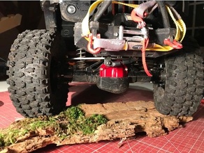 patinar plato scx10 tfl rock tractor 3d print model - Mito3D