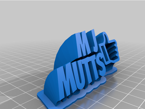 customized sweeping 2-line mutts 3d print model - Mito3D