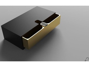 deslizamento caixa 1 compartimento 3d print model - Mito3D