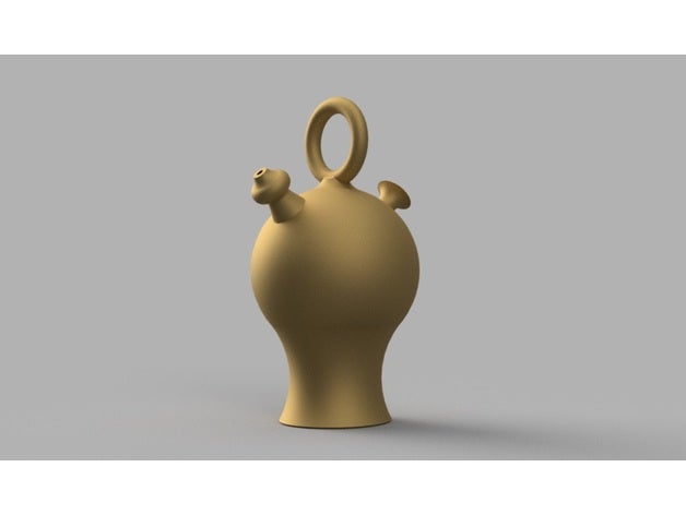 Senorita v2 3dprintable kil seramik genç bayan EAU çanak çömlek 3D print model - Mito3D