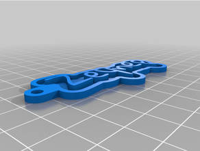 angepasst Schlüssel Kette persönlich Zeynep 3d print model - Mito3D