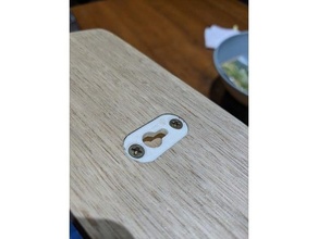 blind screw hanger insert 3d print model - Mito3D