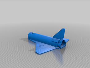 crashend space shuttle dice tower spaceship spaceshuttle 3d print model - Mito3D