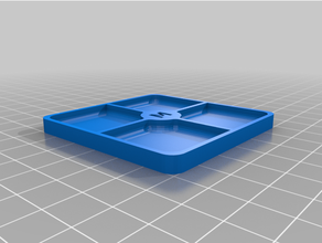 6x6cm smd bandeja 2x2 caja soldadura partes herramientas 3d print model - Mito3D