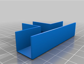 cable duct 15x15 mm t-part management 3d print model - Mito3D