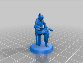 Nerdy elf 3dprintable masa oyunu Zindanlar ejderhalar minyatür inek 3d print model - Mito3D