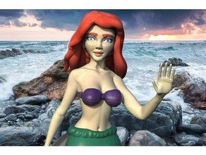 mermaid 3d print model - Mito3D