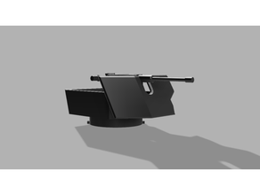 playmobil compatibile pistola torretta humvee moderno remixare guerra arma ww2 3d print model - Mito3D
