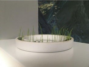 futuristic flower pot futur futuriste 3d print model - Mito3D