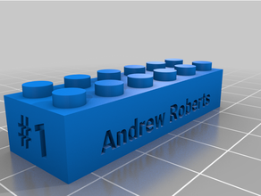 andrew lego customized 3d print model - Mito3D