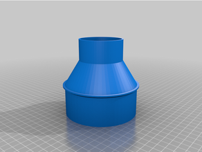 customized vacuum hose adapter 3d print model - Mito3D