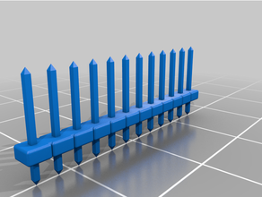12 row pin header pro micro customized 3d print model - Mito3D