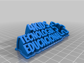 personalizado barriendo 2 line plato texto 3d print model - Mito3D