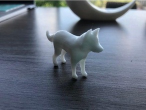 tiny wolf animal canine dog fox 3d print model - Mito3D