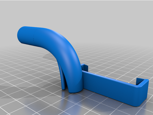 longer oculus spaccatura curvo posteriore cavo supporto 3D print model - Mito3D